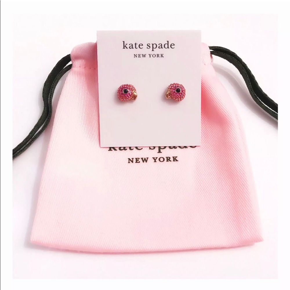 NWT KATE SPADE TROPICAL PARADISE PARROT MINI STUDS💕FINAL SALE💕